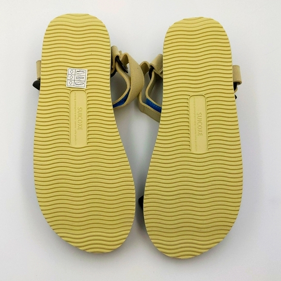 Suicoke DEPA-ECS Brown Cream Strap Sandals Mens 7.5-8/Womens 9-9.5 NIB - Picture 4 of 7